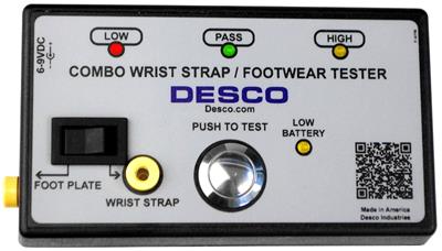 Desco 19280 Wrist Strap and Footwear Combo Tester