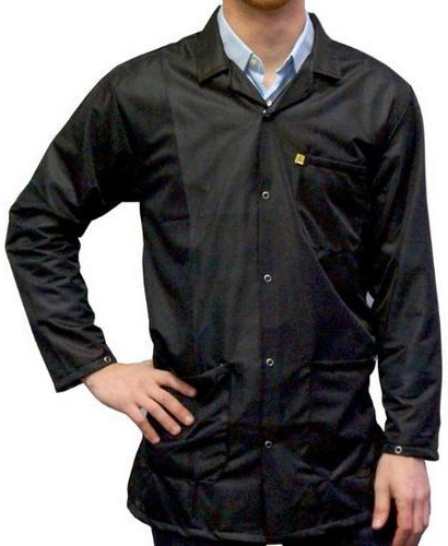 Antistatic Lab Coat Black