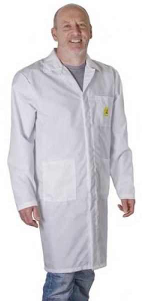 Antistatic Lab Coat White