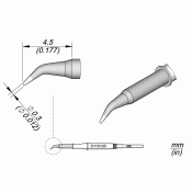 JBC C115105 Cartridge Tip Bent Conical 0.3mm