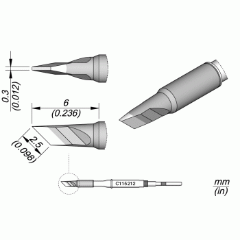 JBC C115212 Cartridge Tip Knife 2.5mm