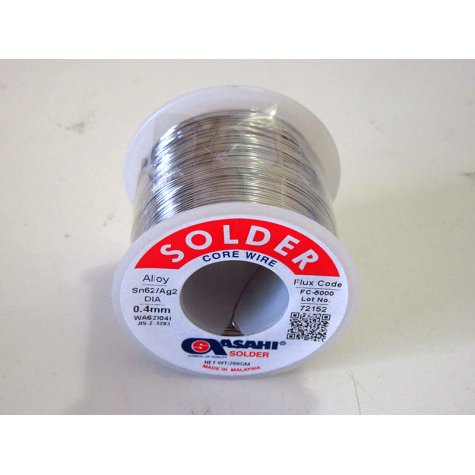 Asahi 2 Silver Fc 5000 0 4mm Solder Wire 250gm