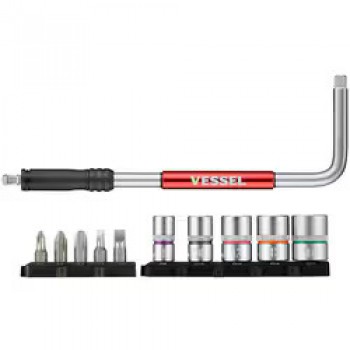 Vessel SLH2 2way Speed L-Handle w/bit set (1/4SQ + 1/4HEX)